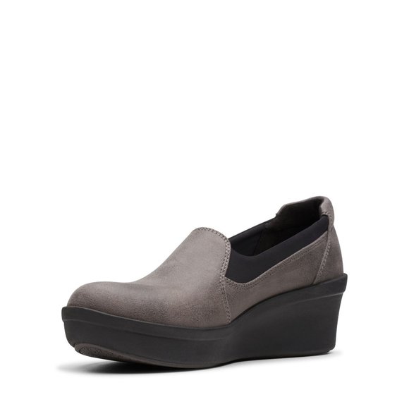 Clarks Cloudsteppers Step Rose Moon Slip-On Wedges - Picture 14 of 14